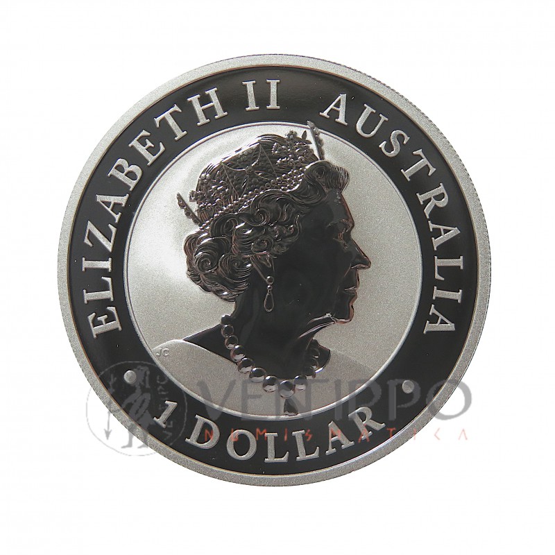 Australia, Dollar plata ( 1 OZ. 999 mls. ) 2020 Serie Nugget, Hand of Faith, BU.