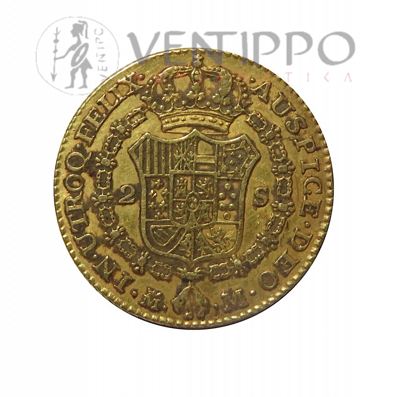 Carlos III, 2 Escudos oro, 1788 Madrid M.