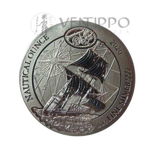 Ruanda, 50 Francs plata ( 1 OZ. 999 mls. ) Myflower 2020, S/C.