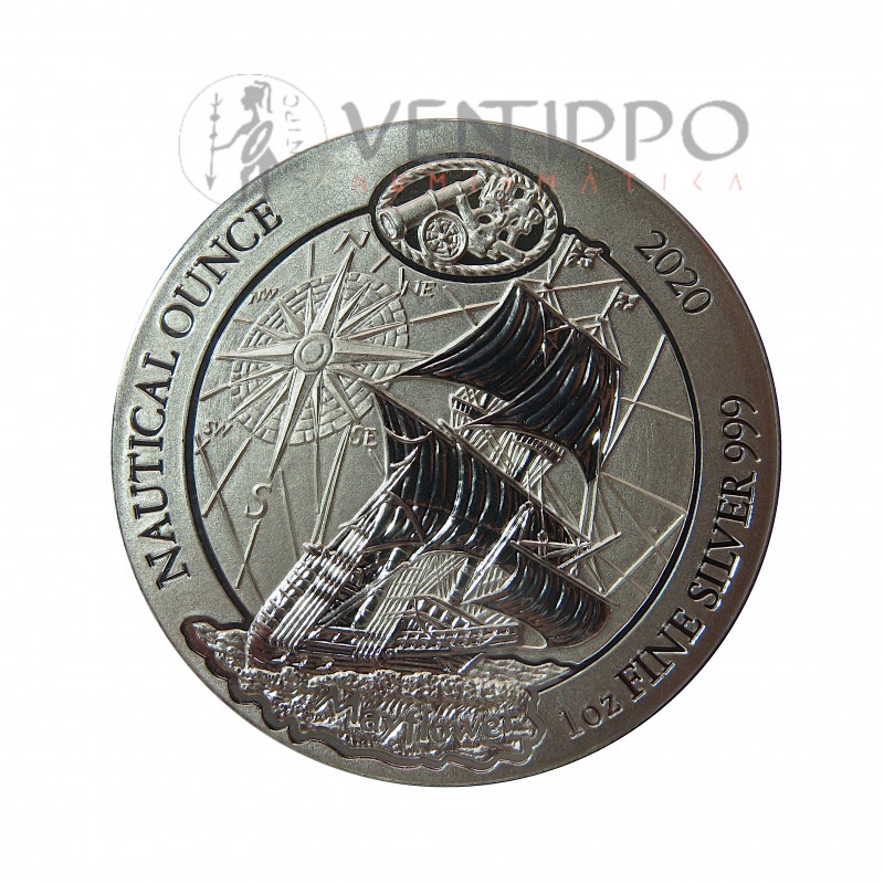 Ruanda, 50 Francs plata ( 1 OZ. 999 mls. ) Myflower 2020, S/C.
