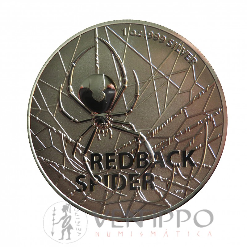 Australia, Dollar plata ( 1 OZ. 999 mls. ) Redback Spider, 2020 BU.