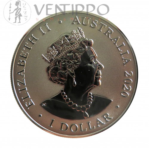 Australia, Dollar plata ( 1 OZ. 999 mls. ) Redback Spider, 2020 BU.