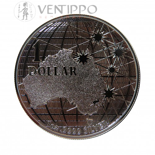 Australia, Dollar plata ( 1 OZ. 999 mls ) Southen Skies, 2020, RAM.
