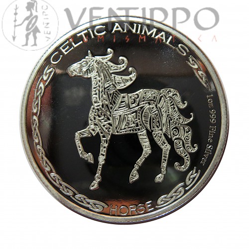 Tchad, 500 Francs ( 31,10 grs. ley 999 mls. ) 2020 Caballo Céltico, BU.