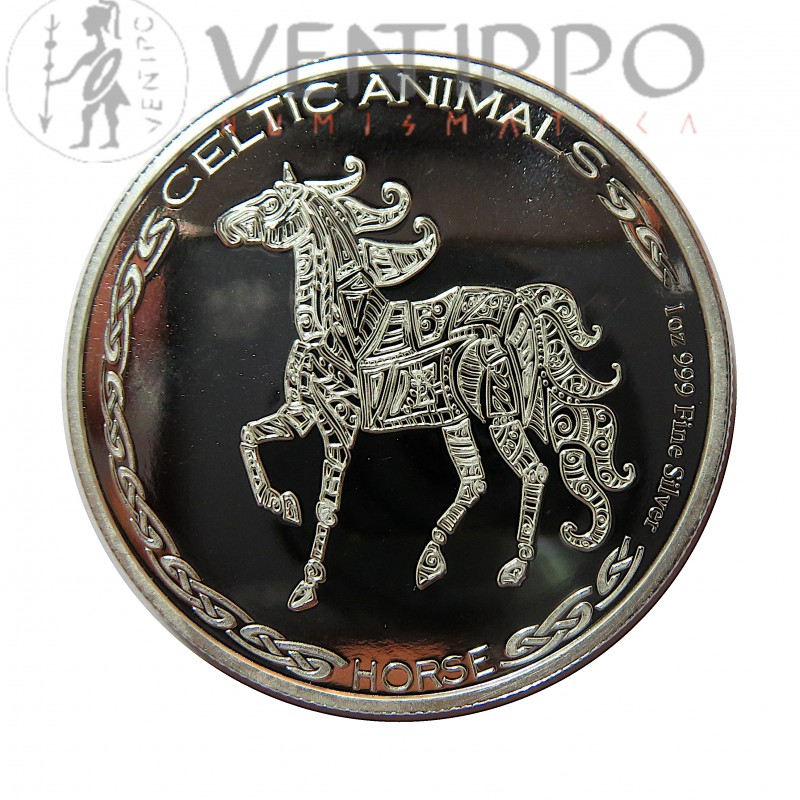 Tchad, 500 Francs ( 31,10 grs. ley 999 mls. ) 2020 Caballo Céltico, BU.